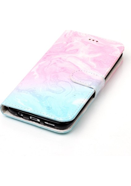 Samsung Galaxy S7 Kenar Tam Koruma Için Flip Case Mermer Desen Pu (Yurt Dışından) fırsatları