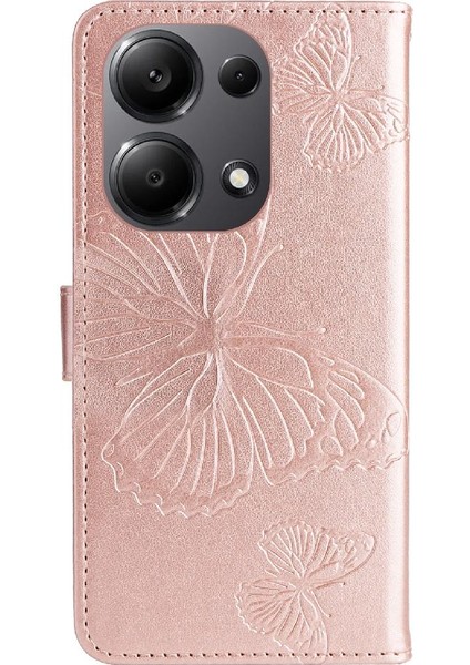 Xiaomi Poco M6 Pro 4g Için Flip Case Pu Deri Kart Yuvası Standı ile Çevirin (Yurt Dışından)