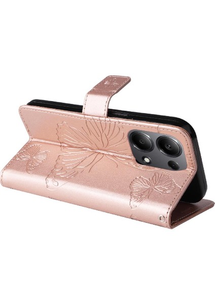 Xiaomi Poco M6 Pro 4g Için Flip Case Pu Deri Kart Yuvası Standı ile Çevirin (Yurt Dışından)