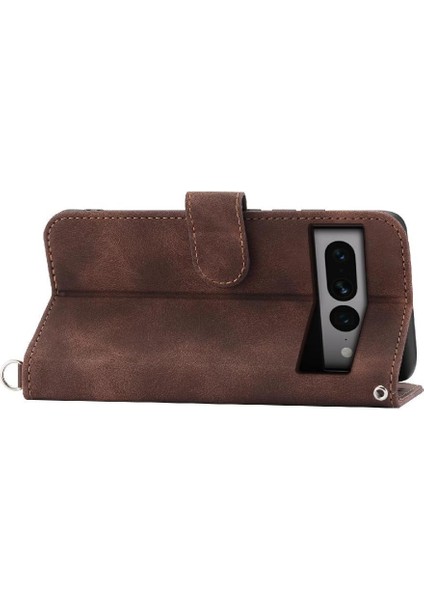 Google Piksel 7 Pro Kabartmalı Bileklik Çoklu Kredi Kartı Için Flip Case (Yurt Dışından)