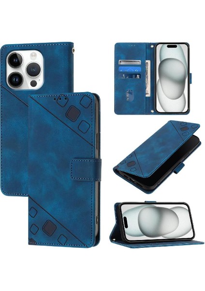 IPhone 16 Için Kılıf Pro Max Cüzdan Kapak Çevirin Kart Tutucu Manyetik Deri (Yurt Dışından)