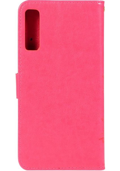 Samsung Galaxy A7 2018 Kickstand Pu Deri Kart Tutucu Için Filp Durumda (Yurt Dışından)