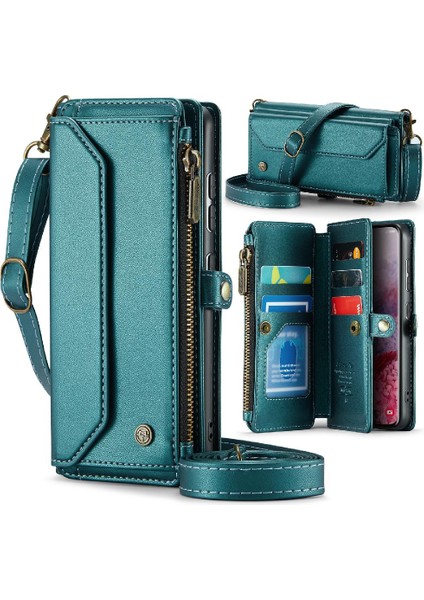 Kadınlar Için Crossbody Kılıf Samsung Galaxy S20 Cüzdan Kılıf Fermuar Faturaları (Yurt Dışından)