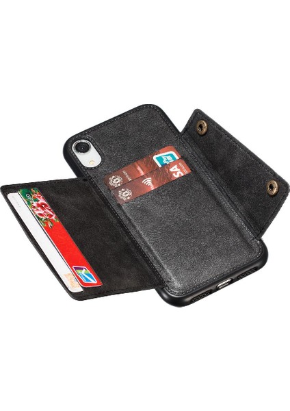 Iphone Xs Max Kickstand Darbeye Koruyucu Cüzdan Kılıf Için Cüzdan Kılıf (Yurt Dışından)