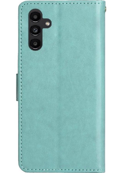 Samsung Galaxy A15 Için Filp Durumda 5g Pu Deri Kart Tutucu Kickstand Bilek (Yurt Dışından)