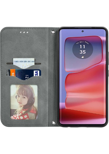 Motorola Moto Kenar 50 Pro Cüzdan Kılıf Için Flip Case Darbeye (Yurt Dışından) fiyatları