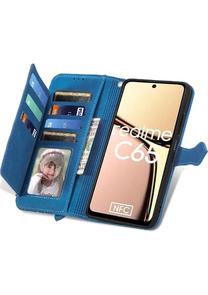 Realme C65 Iş Çevirme Fermuar Tarzı Cüzdan Çok Renkli Için Flip Case (Yurt Dışından) fiyatları