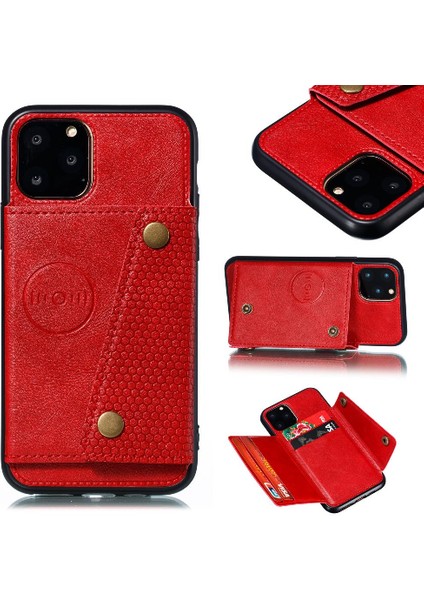 Iphone 12 Için Cüzdan Durumda Pro Max Kart Tutucu Buit Demir Kickstand Durumda (Yurt Dışından)