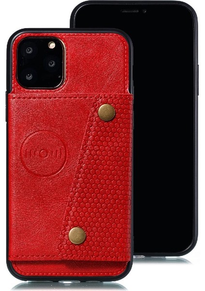 Iphone 12 Için Cüzdan Durumda Pro Max Kart Tutucu Buit Demir Kickstand Durumda (Yurt Dışından)