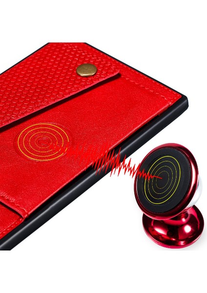 Iphone 12 Için Cüzdan Durumda Pro Max Kart Tutucu Buit Demir Kickstand Durumda (Yurt Dışından)