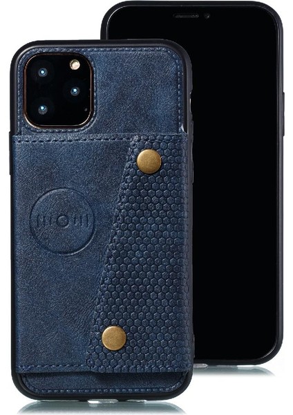 Iphone 12 Için Cüzdan Durumda Pro Max Kart Tutucu Buit Demir Kickstand Durumda (Yurt Dışından)