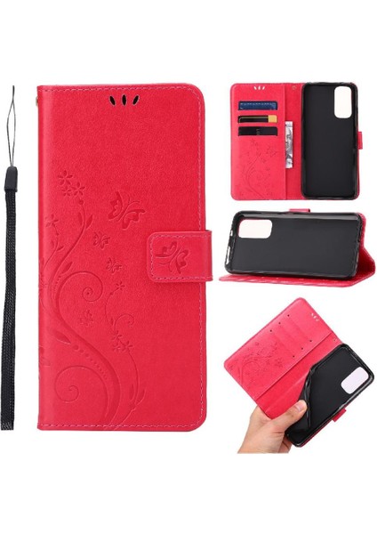 Xiaomi Redmi Not 11 Için 4g Kickstand Pu Deri Manyetik Kart Durumda (Yurt Dışından)