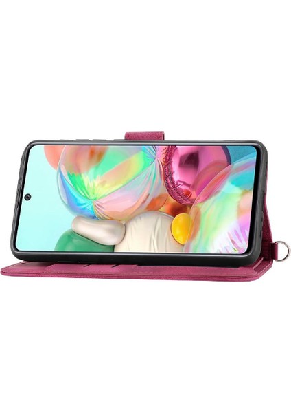 Samsung Galaxy A71 4g Çoklu Kredi Kartı Yuvaları Için Flip Case Kabartmalı (Yurt Dışından) modelleri