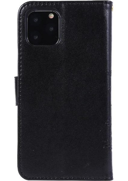 IPhone 11 Için Filp Durumda Pro Max Kart Tutucu Bilek Kayışı Kickstand Pu (Yurt Dışından)