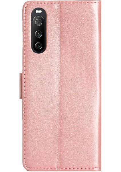 Sony Xperia 10 Iv Için Filp Durumda Manyetik Kapatma Bilek Kayışı Kickstand Pu (Yurt Dışından) indirimleri