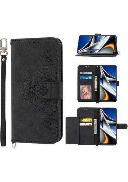 Xiaomi Poco X4 Pro 5g Darbeye Çoklu Kredi Kartı Yuvaları Için Flip Case (Yurt Dışından) modelleri