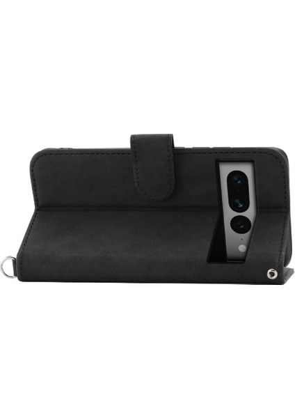 Google Piksel 7 Pro Kabartmalı Bileklik Çoklu Kredi Kartı Için Flip Case (Yurt Dışından)