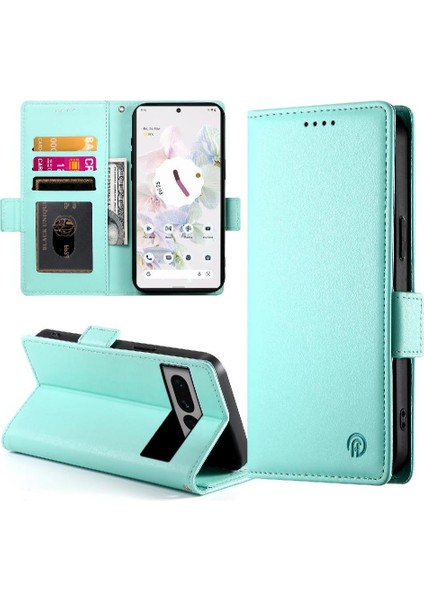 Google Piksel 7 Pro Cüzdan Kart Yuvaları Için Flip Case Iş Günlük Kullanım Flip (Yurt Dışından)