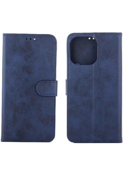IPhone 15 Için Filp Durumda Pro Max Kickstand Pu Deri Kart Tutucu Manyetik (Yurt Dışından)