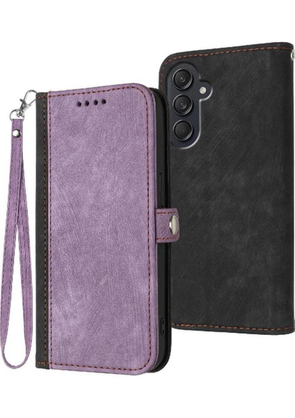 Samsung Galaxy M55 Flip Folio Kitap Pu Deri Manyetik Kapatma (Yurt Dışından)