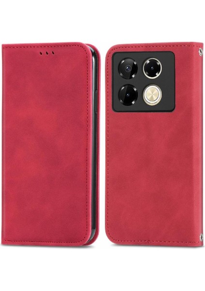 Infinix Not 40 Pro 4g Için Flip Case Basit Iş Kapak Kapak Cüzdan (Yurt Dışından)