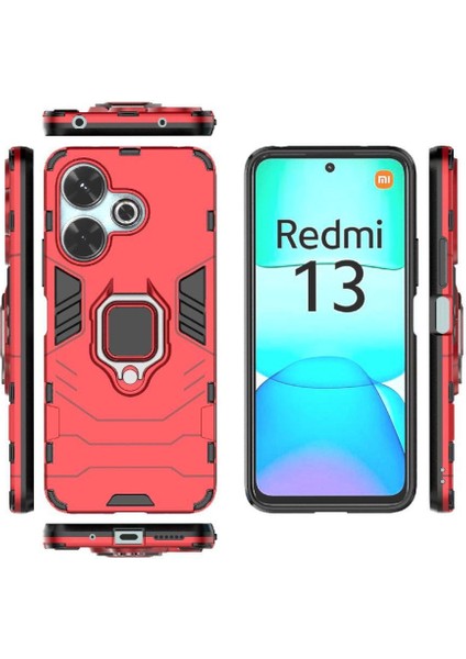 Xiaomi Redmi Için Kılıf 13 4g Askeri Damla Koruma 360&DEG; Dönen Halka (Yurt Dışından)