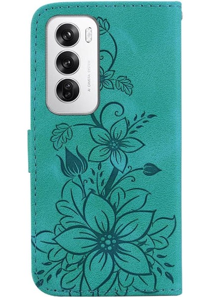 Oppo Oppo 12 5g Kabartmalı Zambak Manyetik Kart Tutucu Kickstand Için Flip Case (Yurt Dışından) indirimleri