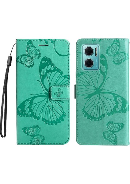 Xiaomi Redmi Not 11E Için Flip Case Pu Deri Darbeye Kapak Manyetik (Yurt Dışından)