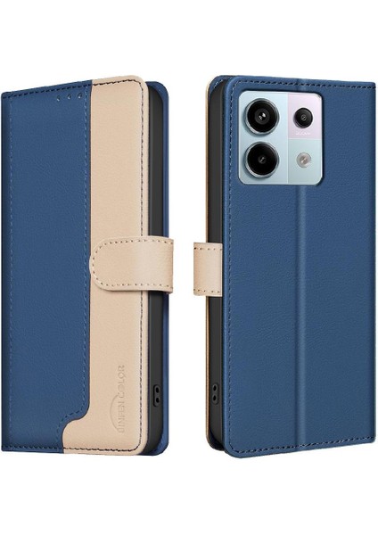Xiaomi Poco X6 Flip Folio Darbeye Tpu Iç Kabuk Rfıd Için Flip Case (Yurt Dışından)