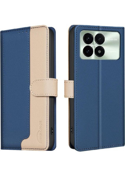 Xiaomi Poco F6 Pro Flip Folio Kickstand Rfıd Engelleme Kartı Için Flip Case (Yurt Dışından)