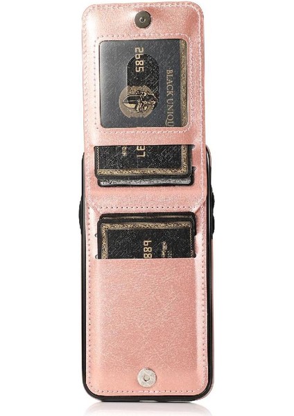 Kredi Manyetik Toka Kılıfı ile IPhone Xs Max Kart Tutucu ile Uyumlu (Yurt Dışından)
