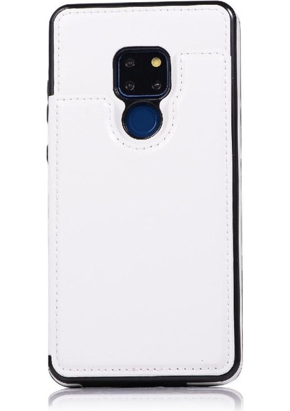 SZY Mall Cüzdan Kılıf Huawei Mate 20 Kart Yuvaları Için Kickstand Pu Deri Çift (Yurt Dışından)