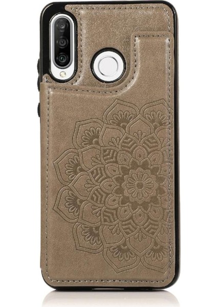 Huawei P30 Lite Flip Darbeye Dayanıklı Desen Için Kart Tutucu Kılıf ile Cüzdan (Yurt Dışından) fırsatları