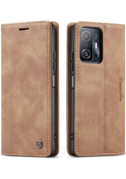 Xiaomi 11T Için Flip CASE/11T Pro Flip Folio Kitap Vintage Pu Deri Cüzdan (Yurt Dışından)