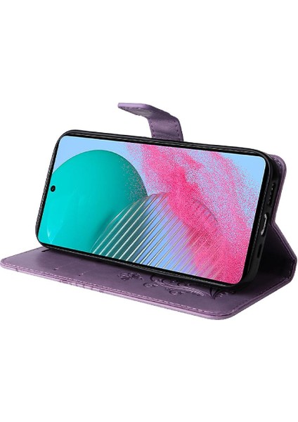 Samsung Galaxy M54 Flip Kickstand Için Kılıf Kart Yuvası Standı ile Darbeye (Yurt Dışından)