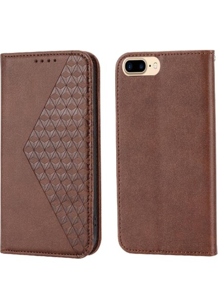 SZY Mall IPhone 6 Için Flip Case Eşkenar Dörtgen Şekli El Kayışı Standı Cüzdan Günlük Kullanım (Yurt Dışından)