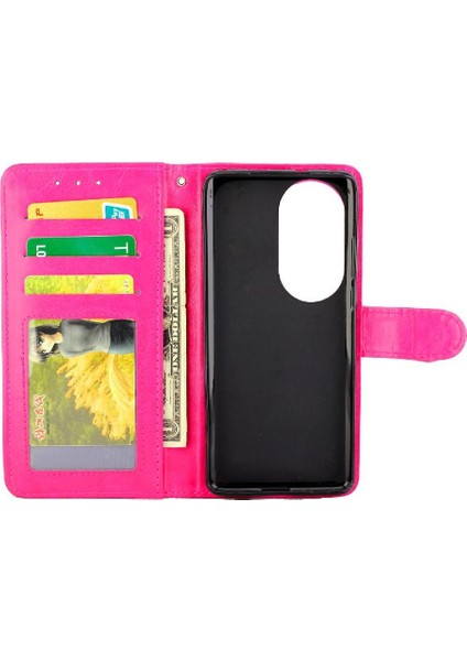 Huawei P50 Pro Kart Tutucu Pu Deri Kickstand Manyetik Için Flip Case (Yurt Dışından) fiyatları