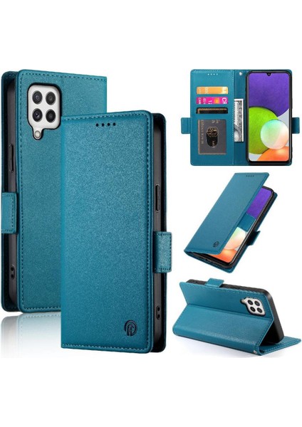 Samsung Galaxy A22 4g Kart Yuvaları Için Flip Case Cüzdan Günlük Kullanım Flip (Yurt Dışından)