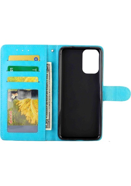 Xiaomi Redmi Not 10 Için Flip Case 4g Kickstand Manyetik Kapatma Kartı Pu (Yurt Dışından)