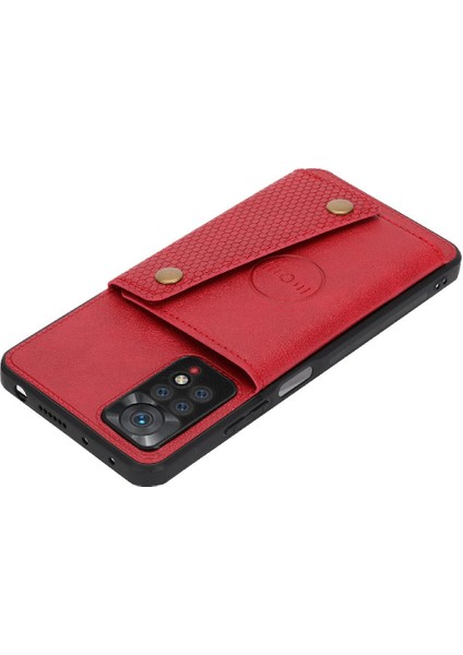 Cüzdan Durumda Xiaomi Redmi Not 11 4g Buit Demir Cüzdan Kılıf Kickstand (Yurt Dışından)