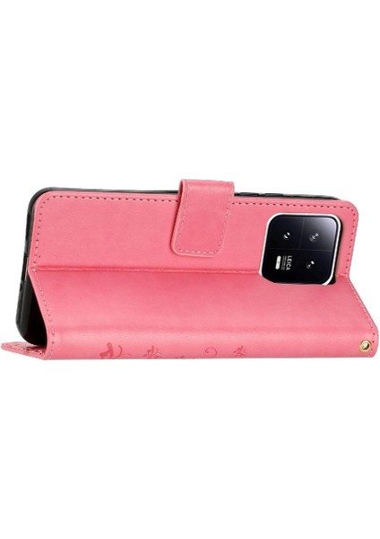Xiaomi Redmi Not 13 4g Pu Deri Kickstand Manyetik Kart Için Filp Durumda (Yurt Dışından)