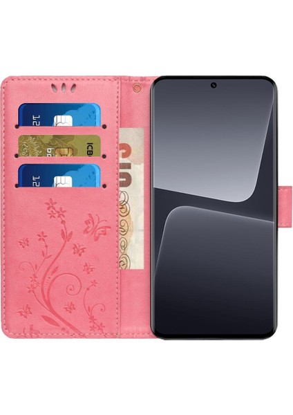 Xiaomi Redmi Not 13 4g Pu Deri Kickstand Manyetik Kart Için Filp Durumda (Yurt Dışından)