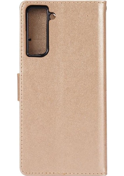 Samsung Galaxy S21 Için Kickstand Durumda Kart Tutucu Manyetik Kapatma Pu (Yurt Dışından)
