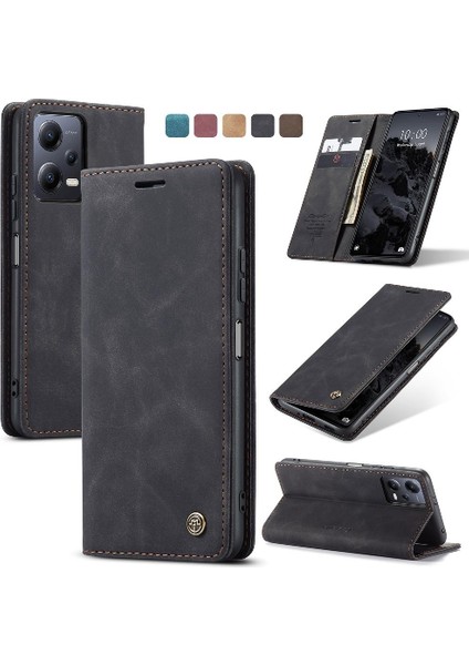 SZY Mall Xiaomi Poco X5 5g Manyetik Kapatma Için Flip Case Darbeye Çevir Folio Pu (Yurt Dışından)