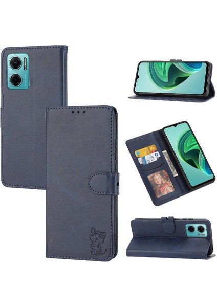 Cüzdan Kılıf Için Xiaomi Redmi Not 11R Manyetik Kapatma Kickstand Kart Tüm (Yurt Dışından)