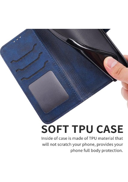 Cüzdan Kılıf Için Xiaomi Redmi Not 11R Manyetik Kapatma Kickstand Kart Tüm (Yurt Dışından)