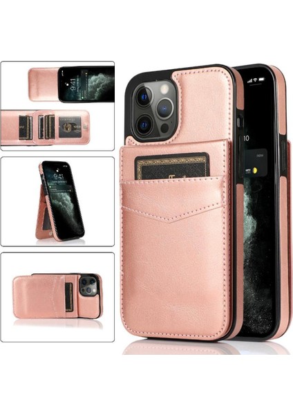 Kredi ile IPhone 13 Pro Max Manyetik Toka Kickstand ile Uyumlu (Yurt Dışından)