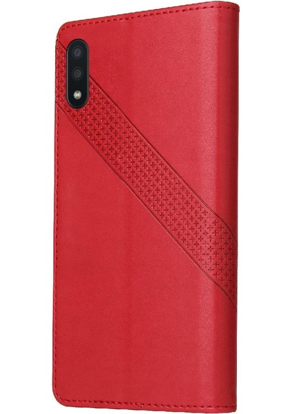 SZY Mall Samsung Galaxy A02 Üç Kart Yuvaları Kickstand Premium 4 Için Flip Case (Yurt Dışından)