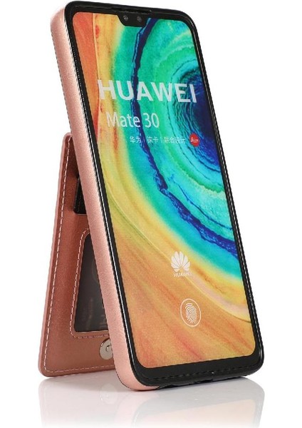 SZY Mall Huawei Mate 30 Manyetik Toka Kickstand Kart Tutucu ile Uyumlu (Yurt Dışından)