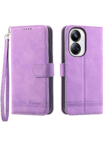 Realme 10 Pro Artı Manyetik Kapatma Nakit Cep Bileklik Için Flip Case (Yurt Dışından)